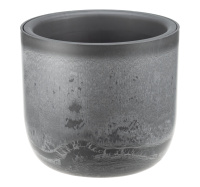 Кашпо МИКРИТ D150мм 1л со вставкой серый слайн