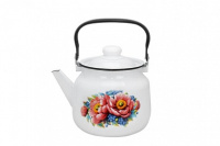 Чайник 3,5л, (белый) декор 01-2713/4 