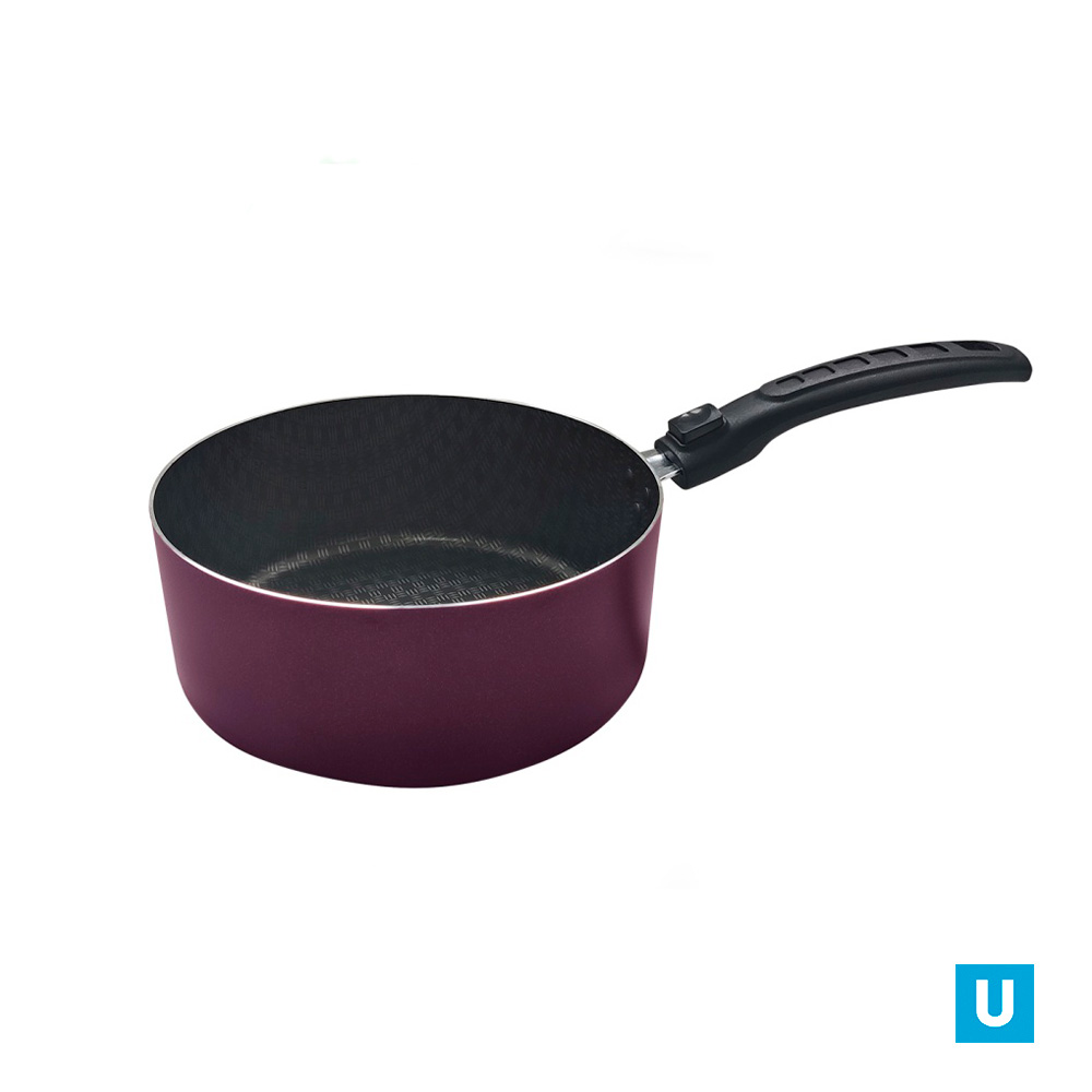 Кастрюля 2,5 л, "КРУЖЕВО"200 мм, 1 ручка б/кр, внутр.полихромное покр. Сплав А5