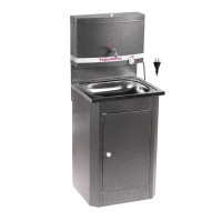 Умывальник с ЭВН нерж.мойка/плас.бак серебро 1500х550х450 мм