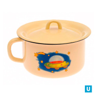  Горшок 1.9 л декор палевый