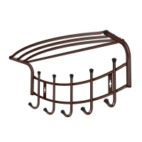 Вешалка Ника-Премиум 4 с полк  5 крючков ВНП4 медный антик