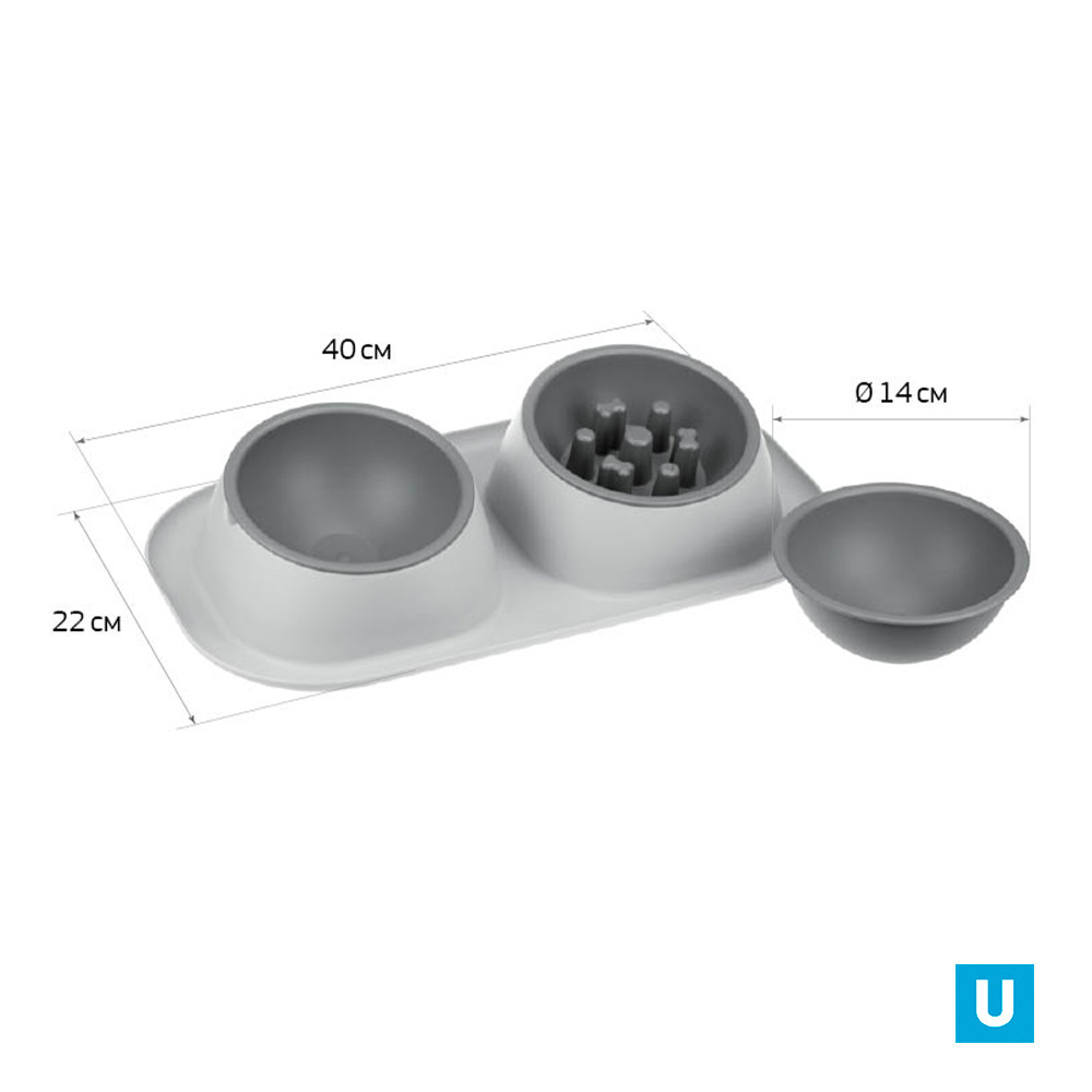 Миска для животных ТВИКС МАКСИ + подарок (миска) Смоки 