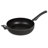 Сотейник 260 мм, 2 руч, б/кр, а/п. ИЗИ СТОУН индукция. Алюминий марки А5