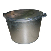 Бак оц. 25л для белья  с крышкой