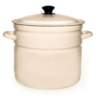 Кастр.цил.борт.10л. (слоновая) без декора, арт. 41804-222