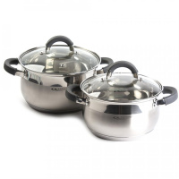 Набор кастрюль 4пр  (ИРИДА)  (2,9л+3,9л)