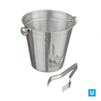 Ведро д/льда 1,5л + щипцы нерж под/упак