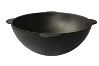 Казан чугунный 12 л круглое дно БЕЗ КРЫШКИ д42см