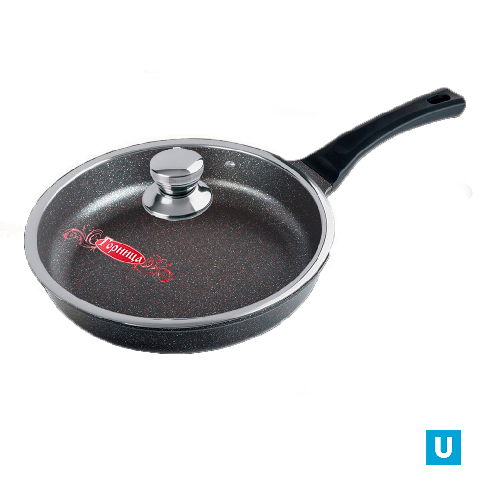 Сковорода 280/57мм Гранат Induction пласт/руч. с кр. (п/у), ис9282гр***