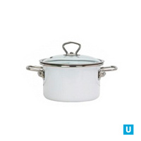 Кастрюля цилиндрическая Белый 2л 16см, 01-RБ1610СНк