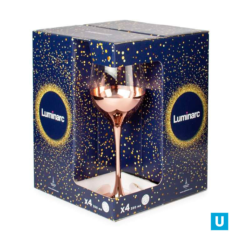 Бокал для вина "Электрическая медь" 350 шт 4 шт