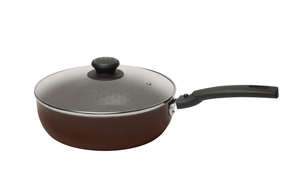 Сотейник 240 мм, "КРУЖЕВО" с руч., ст./кр,