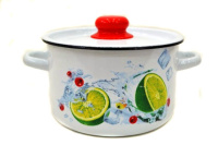 Кастрюля цил. 2,9л, белосн., Мохито, 1с16с/1