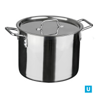 Кастрюля 15,0л (d30см; h22см) [ОБЩЕПИТ-ШЕФ] металл.кр. ТРС