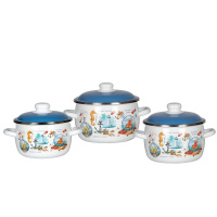 Набор из 3 пред.№02 "Золотая рыбка", белосн.сфер. 2,0; 3,0; 4,0 л, 6KA021M