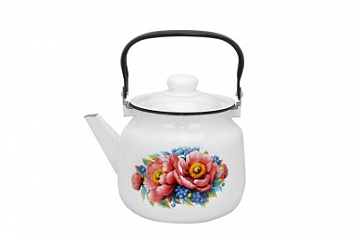 Чайник 3,5л, (белый) декор 01-2713/4 