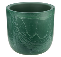 Кашпо МИКРИТ D220мм 3,7л со вставкой зеленый слайн