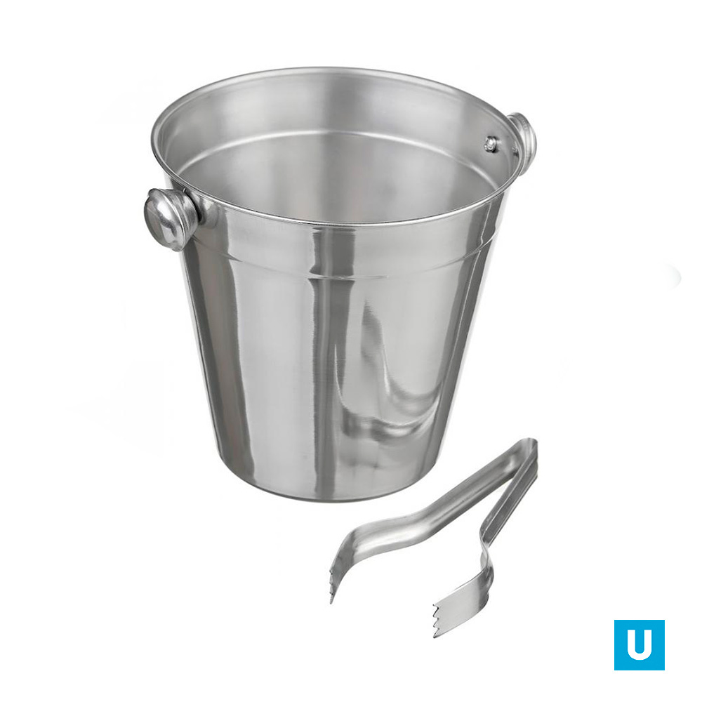 Ведро д/льда 1,5л + щипцы нерж под/упак