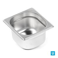 Гастроемкость из нержавеющей стали GN 1/6 176х164х100 мм, Luxstahl, Китай, га24