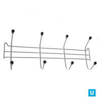 Вешалка д/одежды 4 крючка (45*18*8 см) белая уп 10шт