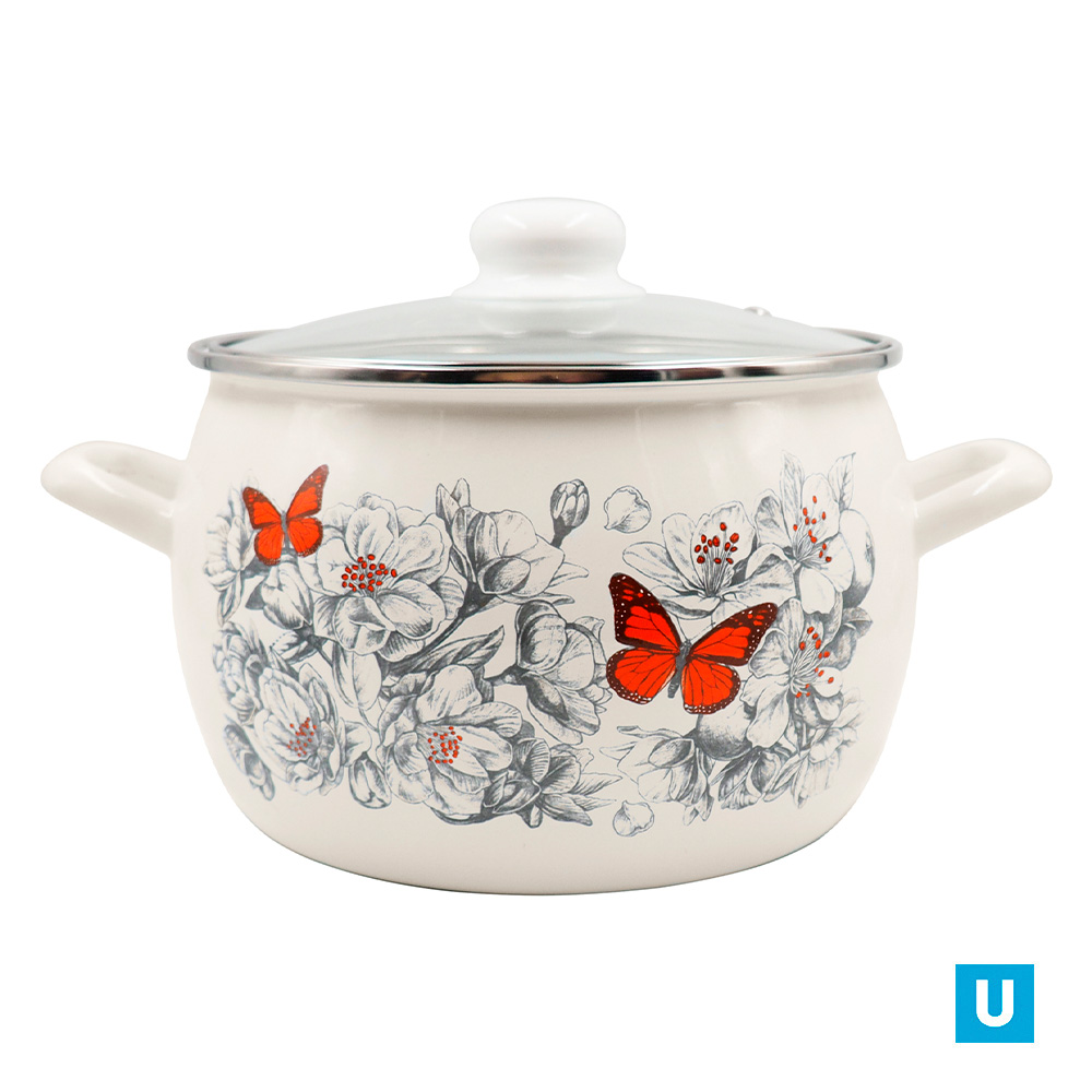 Кастрюля 3,5 литра "Яблоневый цвет" (С-4213САП2/4Жм)