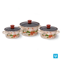 набор Травы Прованса-1 (слоновая цил с ободком кастр 1,5л2,3л3л), арт.