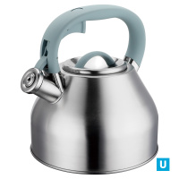 Чайник 2,5л. из нерж.стали со свистком,с ТРС, индукция арт.G365CH
