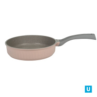 Сковорода 240мм с ручкой, АП линия "Стелла" (капучино)