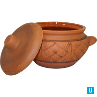 Горшочек Кунгурский с ручками 0,65л (молочение) 