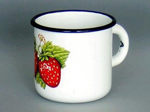 Кружка 0,25л. (белая) с декором, арт. 40104-022/4