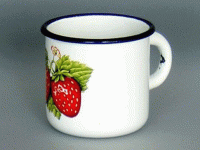 Кружка 0,25л. (белая) с декором, арт. 40104-022/4