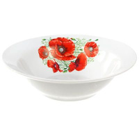 Тарелка суповая "Маки", 500 мл , Д200мм , арт. ДФ-ТС20-2