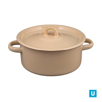  Кастрюля цилиндрическая 2 л палевая