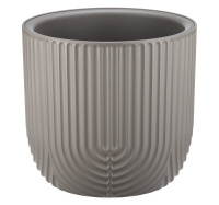 Кашпо РАМОНА D220мм 3,7л со вставкой французcкий серый