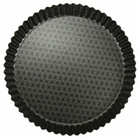 Форма гофрированная низкая 260 мм, черн. Алюминий марки А5