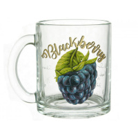 Кружка "Чайная" 320 мл Полезная Ежевика