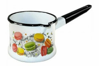 Ковш 1л. б/кр.(белая) Цветное печенье арт,90104-072/4