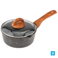 Ковш 1,5л. Гармония МРАМОР пласт/руч. с кр. (п/у), кш1811мр