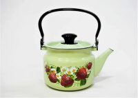 Чайник цилиндр. 2л (салатная) с декором, арт. 42715-103/6