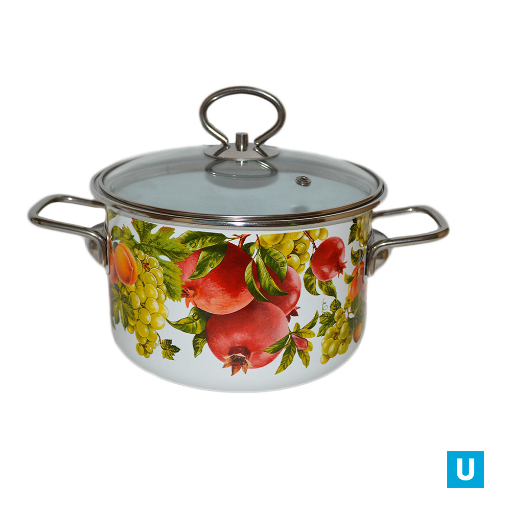 Кастрюля цил. 2л "Гранада/Granada", белосн., 