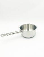 Ковш 1,5л б/кр., Арт.NS-15-16-8 (d 16см, h 8см) Капсульное дно Индукция