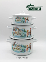 Набор 001 цилиндр "Зимняя сказка" 1,45   2,9, 4,3л, (С-001/4Э)