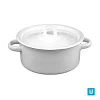  Кастрюля цилиндрическая 2 л светлая с петлей