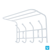 Вешалка настенная (ВП4/МС матовый серый)