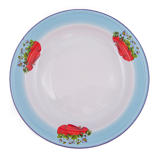 Блюдо 2 л Клубника садовая, серо-голубое, шт