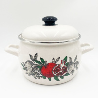 Кастрюля 3,5 литра "Цвет граната"  полусф. (С-4213АП2/4Жм) 