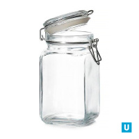 Банка "КРЕМЛИН" 1300мл с метал. клипсой и пластм. уплотнителем (упаковка сервис лайн)