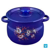  Кастрюля сферическая 4 л кобальтовая