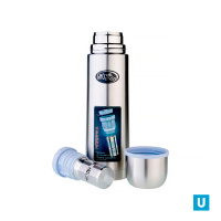 Термос с узкой горловиной, ПРОБКА С СИТЕЧКОМ,  0.75 л. 